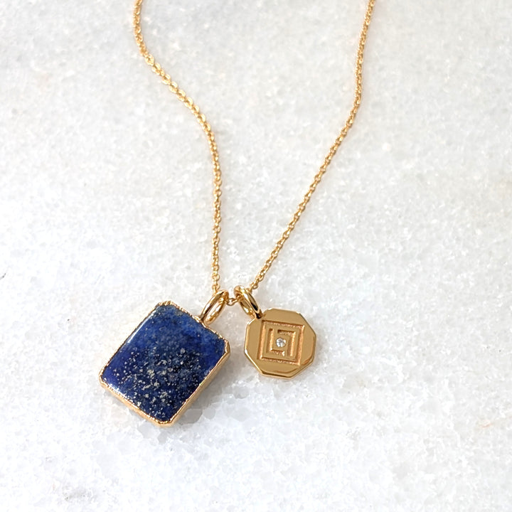 The Duo Lapis Lazuli Necklace