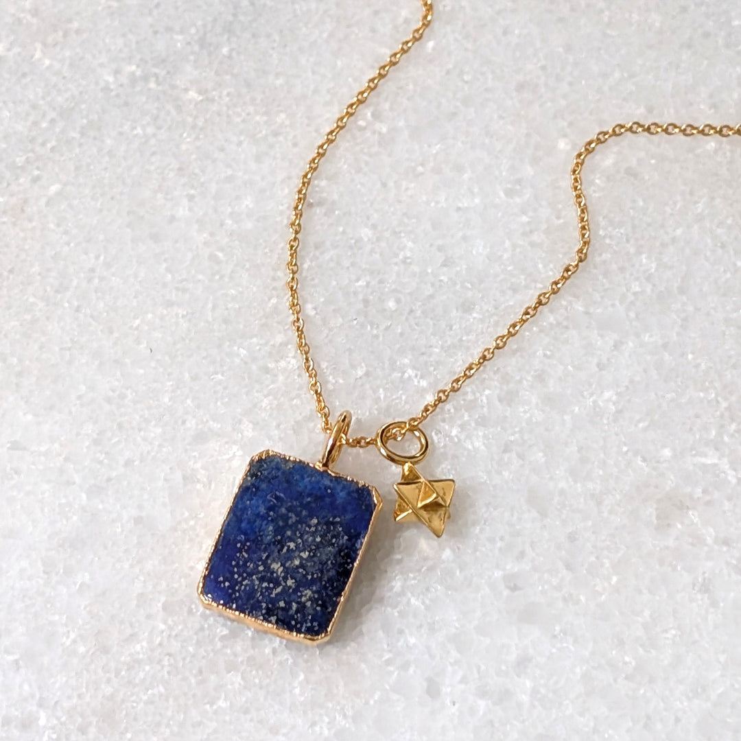 The Duo Lapis Lazuli Necklace