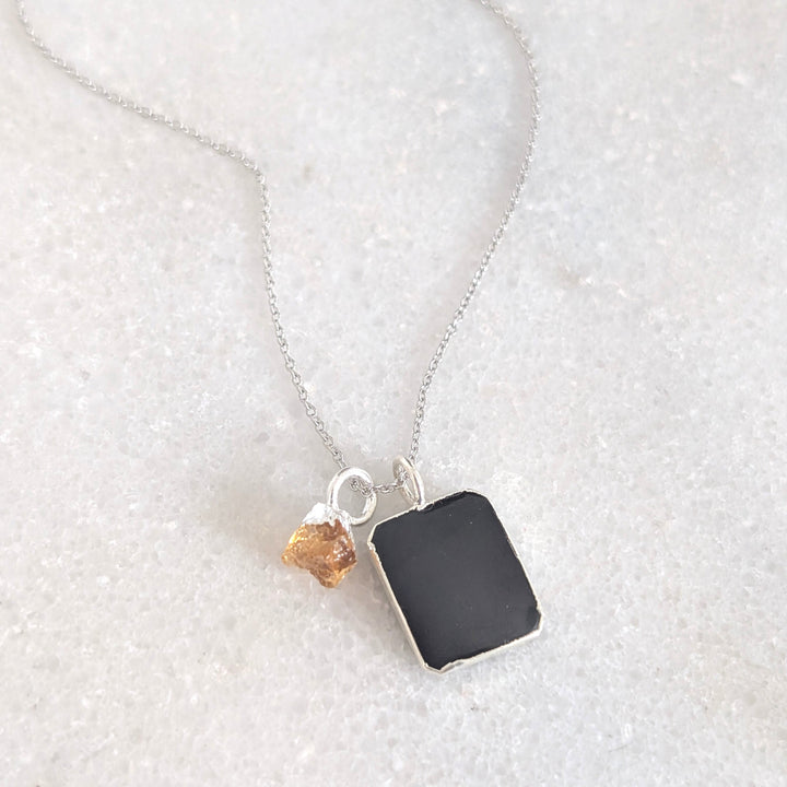The Duo Black Onyx Necklace