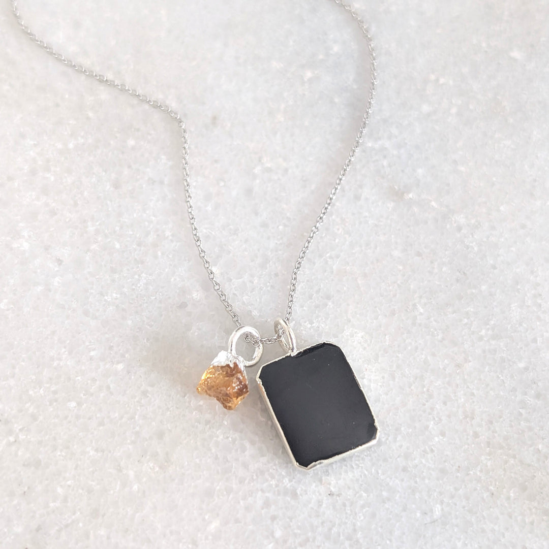 The Duo Black Tourmaline Necklace