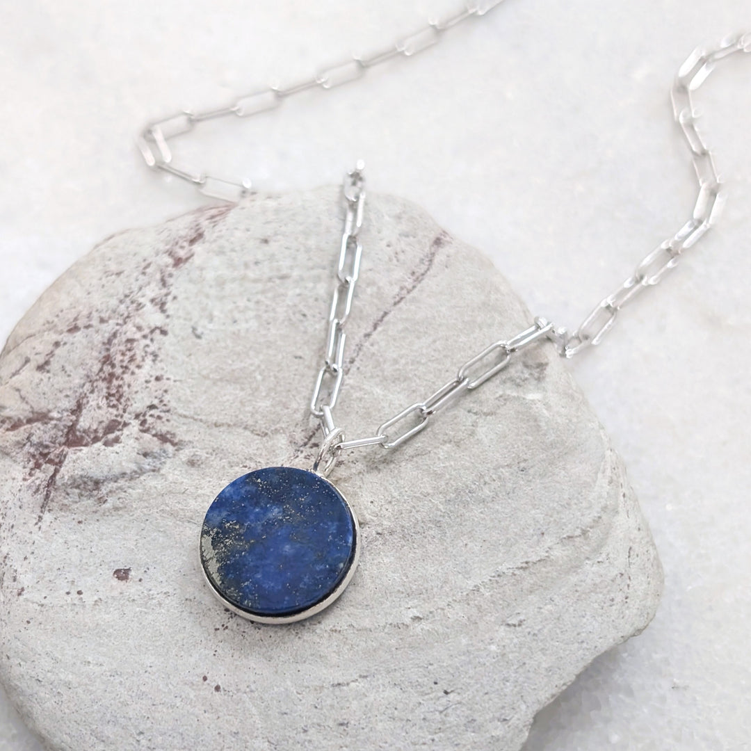 The Circle Lapis Lazuli Necklace