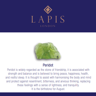 Peridot August Birthstone Earrings, Happiness & Health