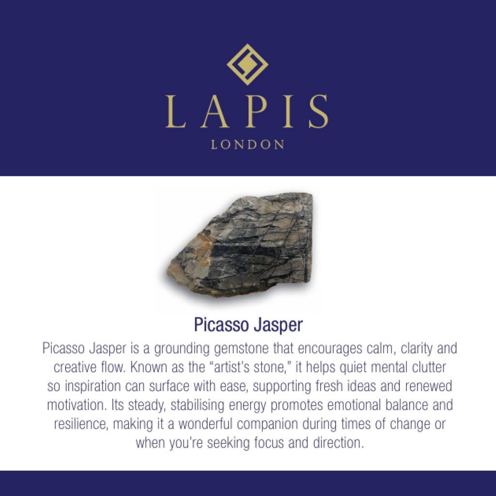 Men's Picasso Jasper Gemstone Bracelet - 8mm Smooth