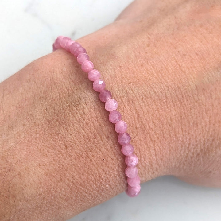 pink tourmaline bracelet