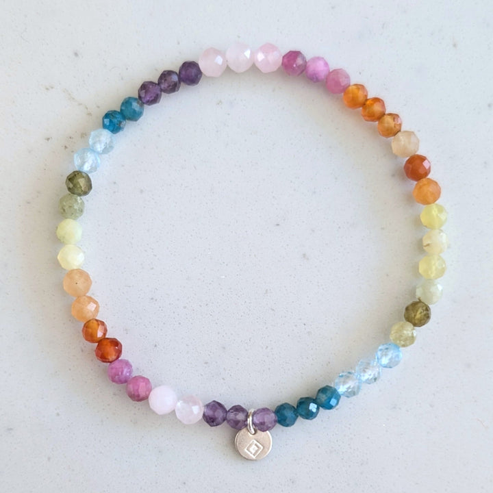 Good Vibes Rainbow Gemstone Bracelet 4mm