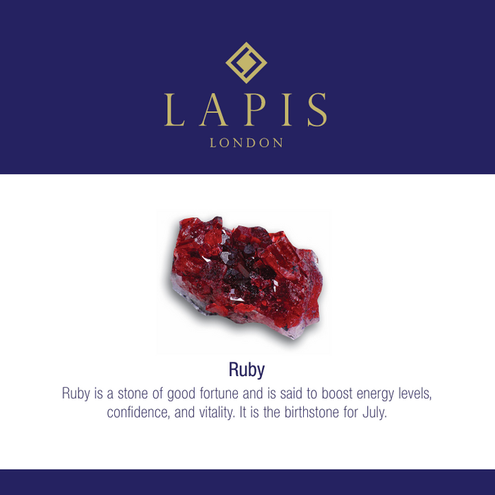 Ruby Children's Gemstone Bracelet - 4mm Faceted