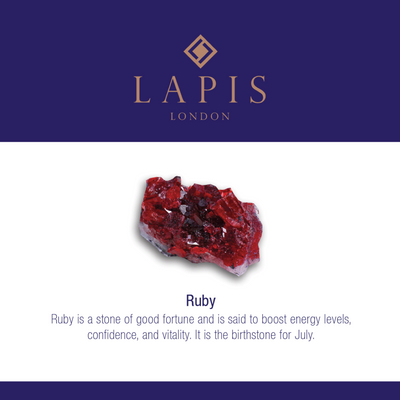 Ruby Children's Gemstone Bracelet, July/Confidence & Vitality