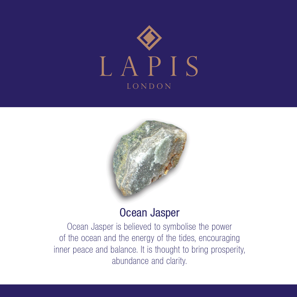 Ocean Jasper Gemstone Bracelet - 4mm Faceted