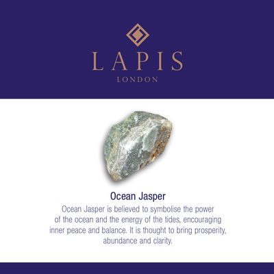 Ocean Jasper Gemstone Bracelet - 4mm Faceted