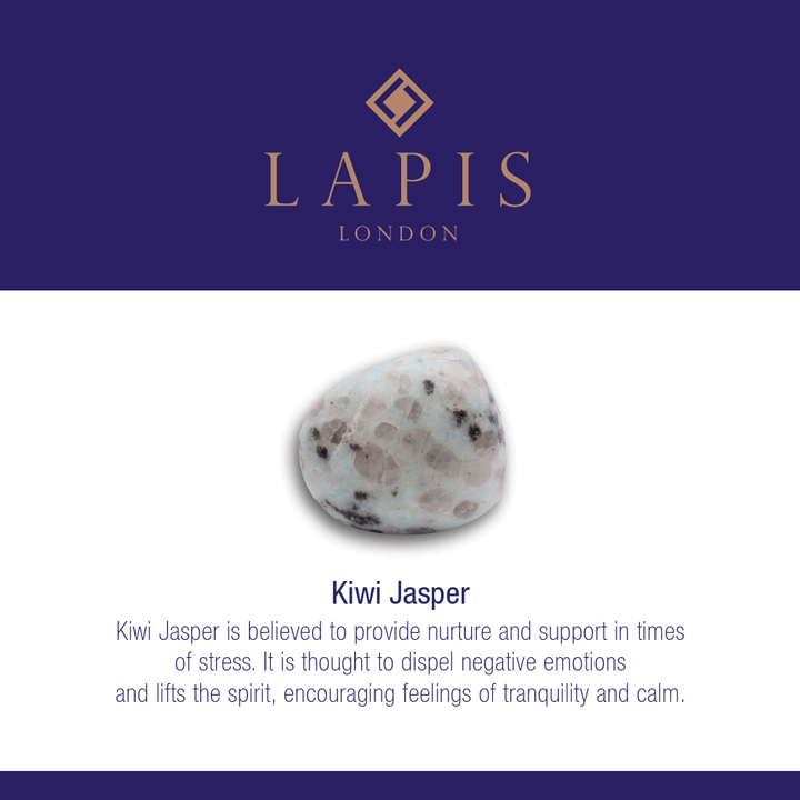 Kiwi Jasper Gemstone Bracelet - 4mm Faceted