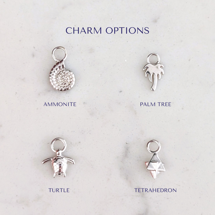 The Trio Dalmatian Jasper, Citrine and Charm Necklace