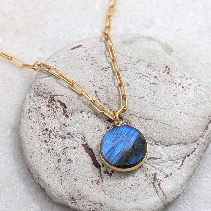 The Circle Labradorite Necklace