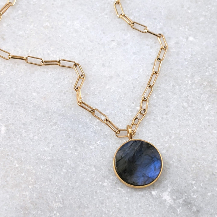 The Circle Labradorite Necklace