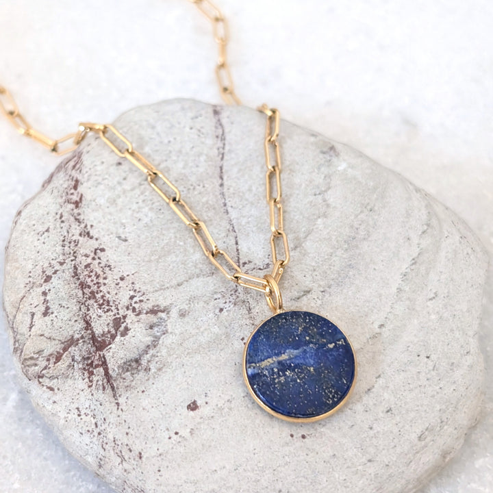 The Circle Lapis Lazuli Necklace