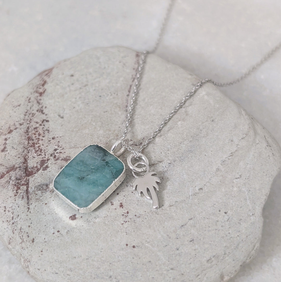 The Duo Emerald Necklace