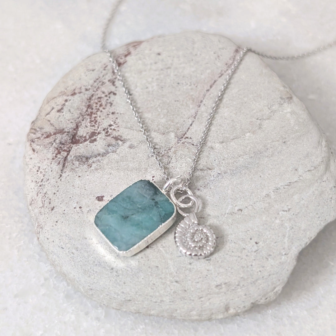 The Duo Emerald Necklace