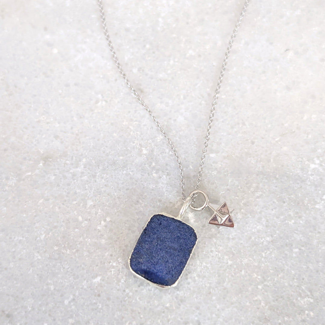 The Duo Lapis Lazuli Necklace
