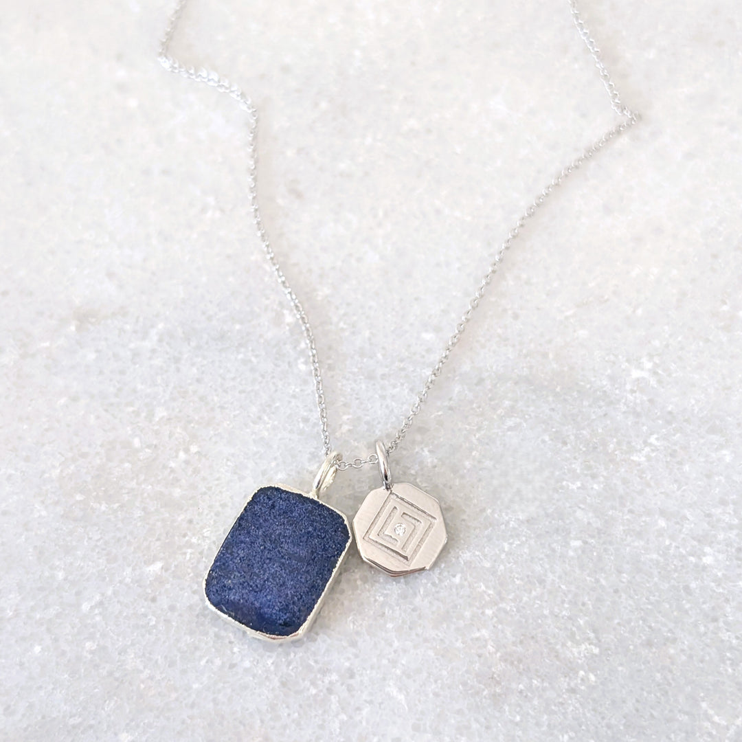 The Duo Lapis Lazuli Necklace