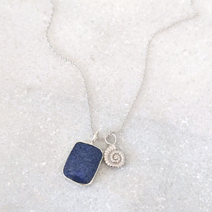 The Duo Lapis Lazuli Necklace