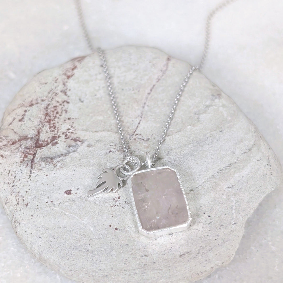 The Duo Rose Quartz Necklace