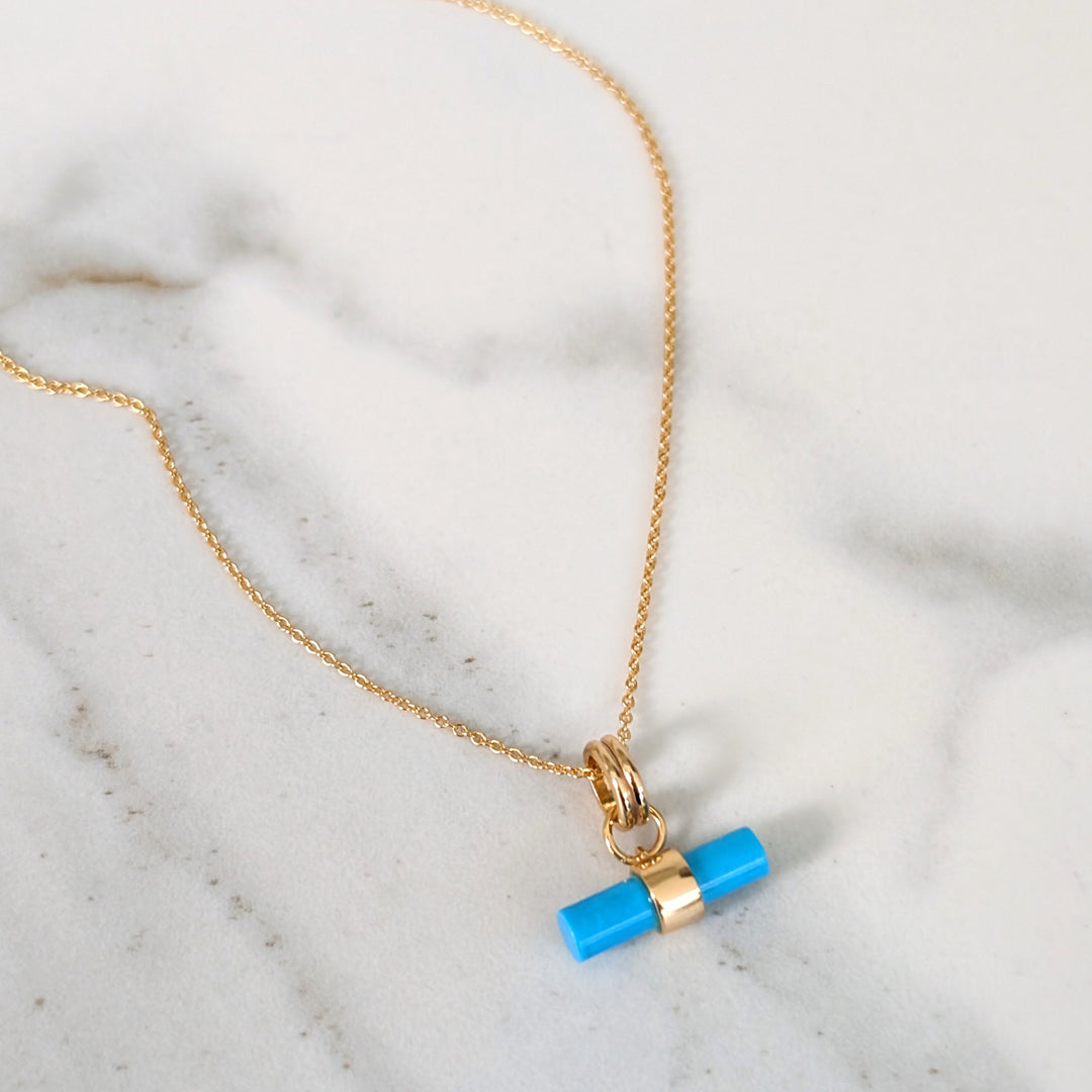 The T-Bar Turquoise Necklace