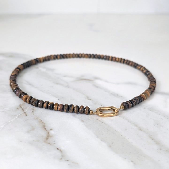 The Odysseus Tiger’s Eye Gemstone Necklace