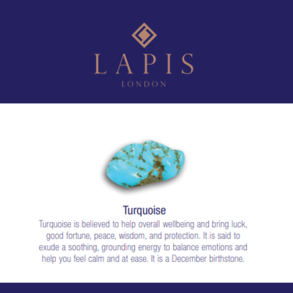 Turquoise Children's Gemstone Bracelet, December/Wellbeing & Good Fortune