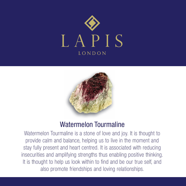 Watermelon Tourmaline Gemstone Beaded Necklace, 2mm Faceted