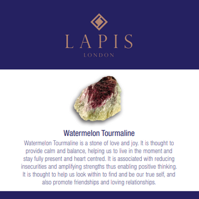Watermelon Tourmaline Gemstone Bracelet - 4mm Faceted