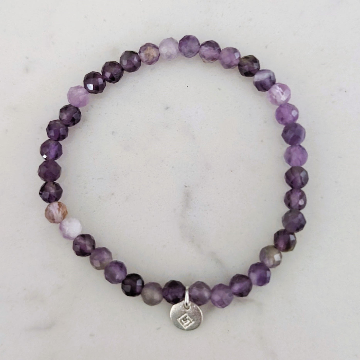 Amethyst children's gemstone bracelet