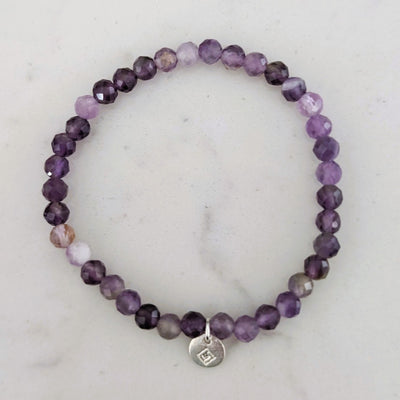 Amethyst children's gemstone bracelet
