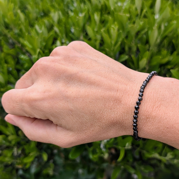black tourmaline gemstone bracelet