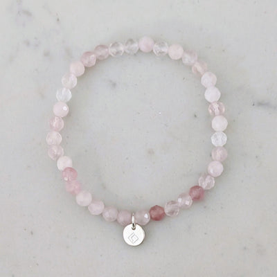 rose quartz children's gemstone bracelets