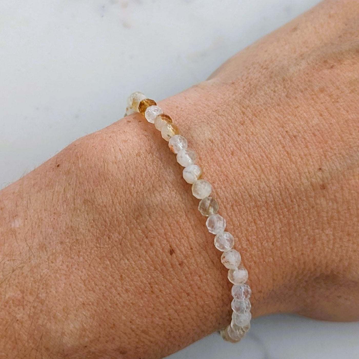 citrine bead bracelet