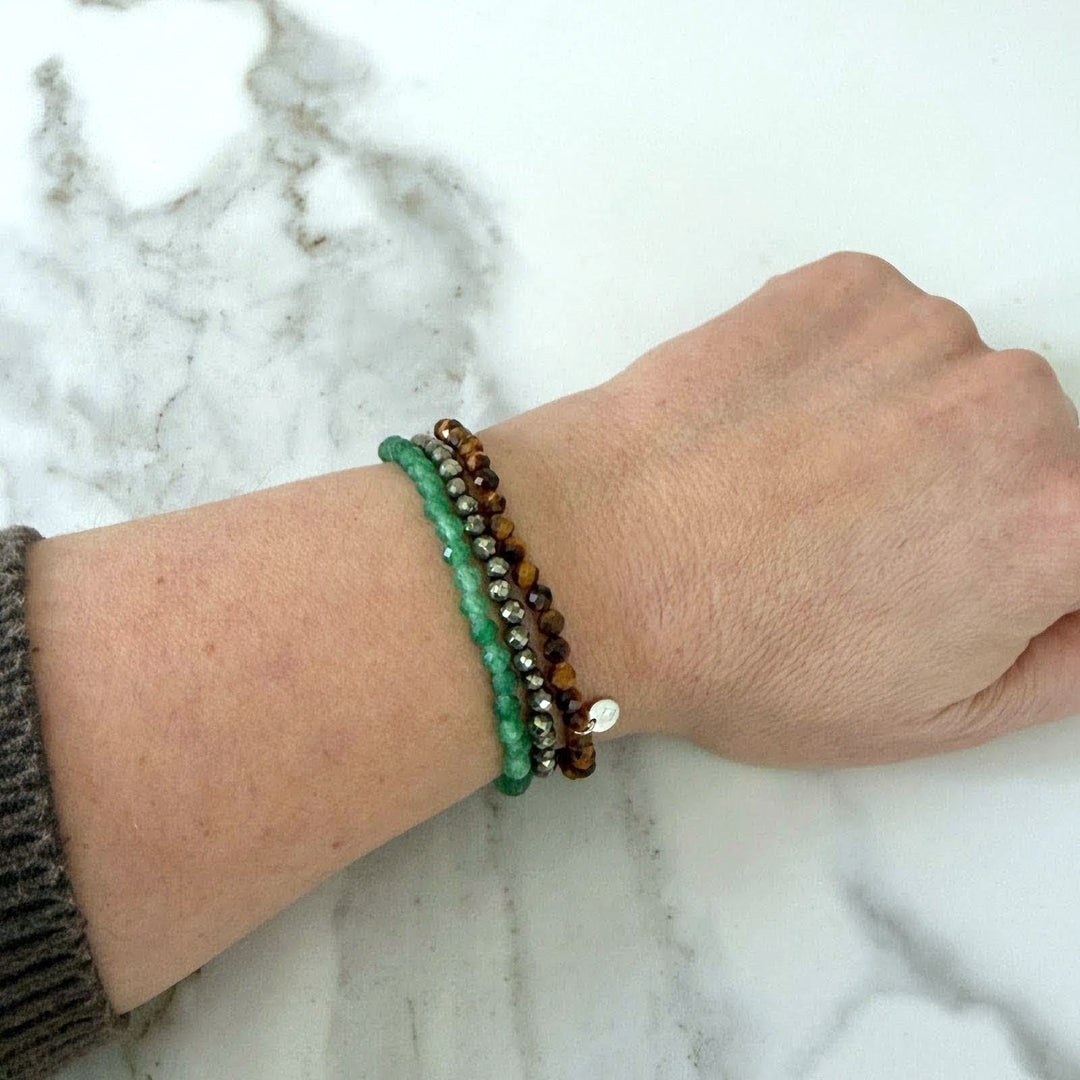 Confidence, Luck, Wealth and Abundance Gemstone Bracelet Set