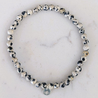 dalmatian jasper bracelet