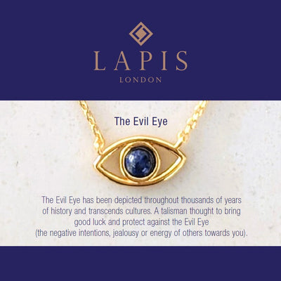 Evil Eye Stud Earrings - Lapis Lazuli & Sterling Silver