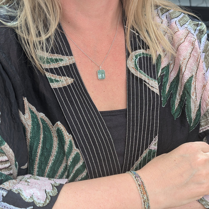 The Rectangle Emerald Necklace