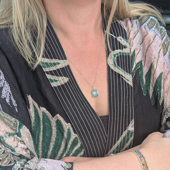 The Rectangle Emerald Necklace