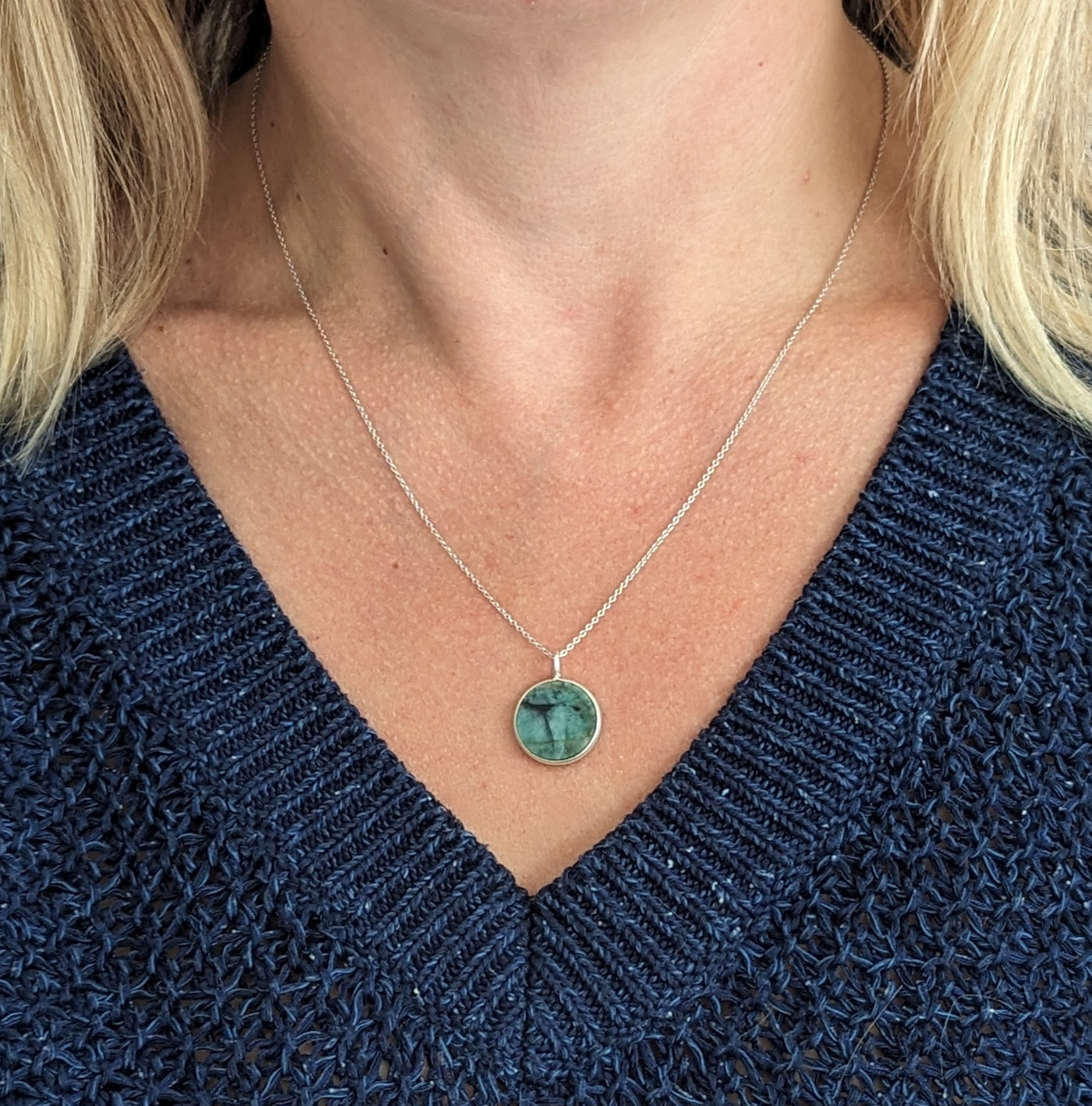 The Circle Emerald May Birthstone Necklace | Love & Wellbeing