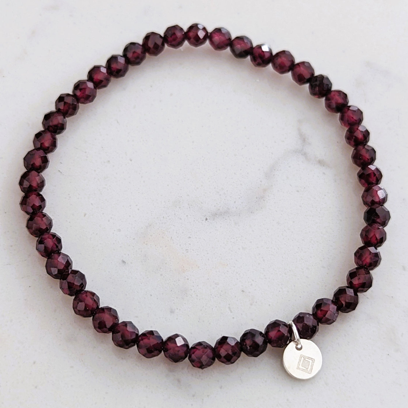 garnet gemstone bracelet