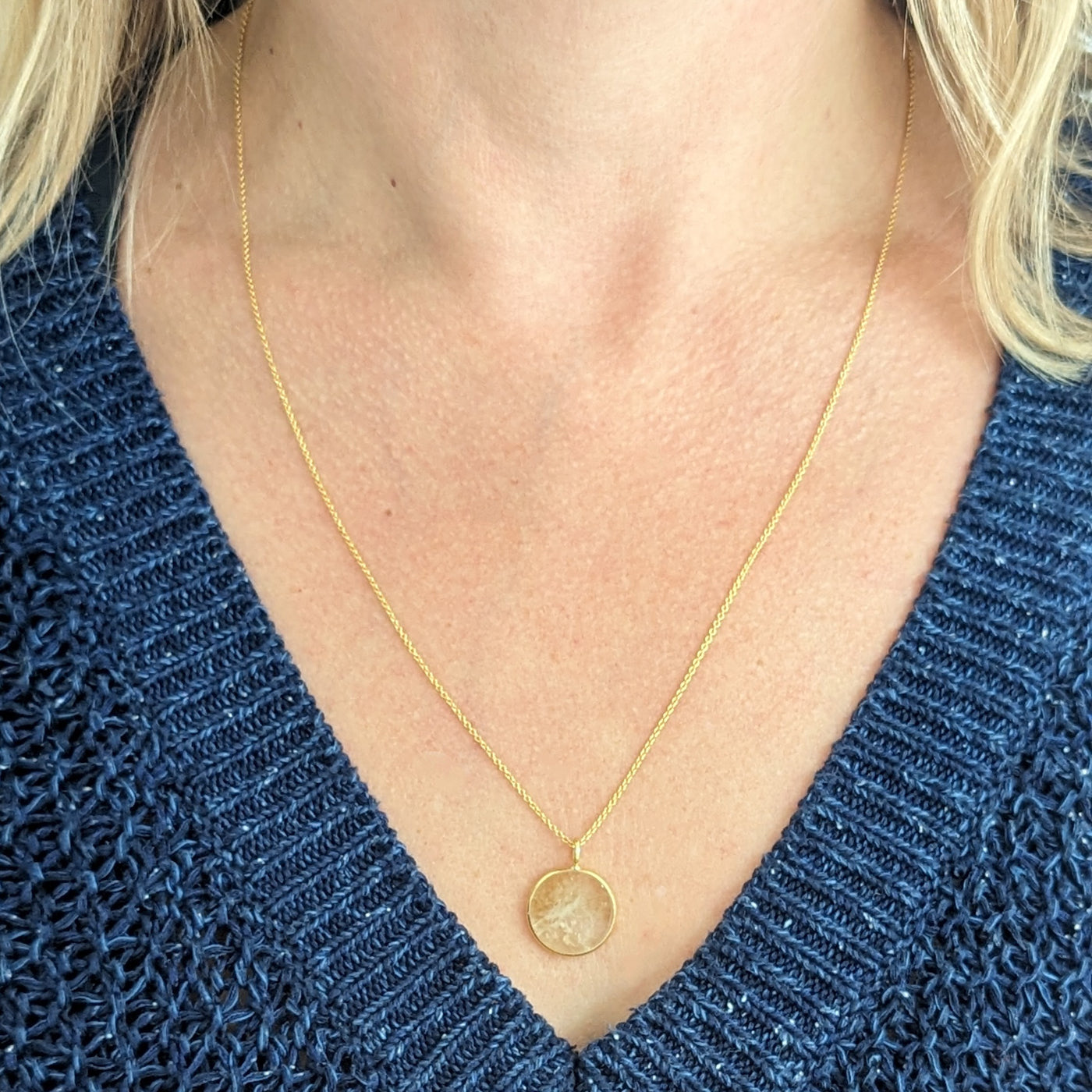 The Circle Citrine Necklace