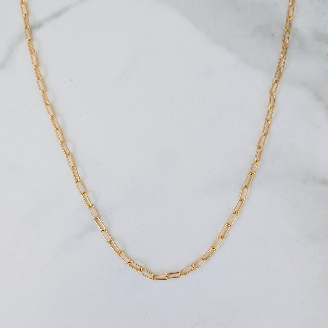 gold paperclip necklace