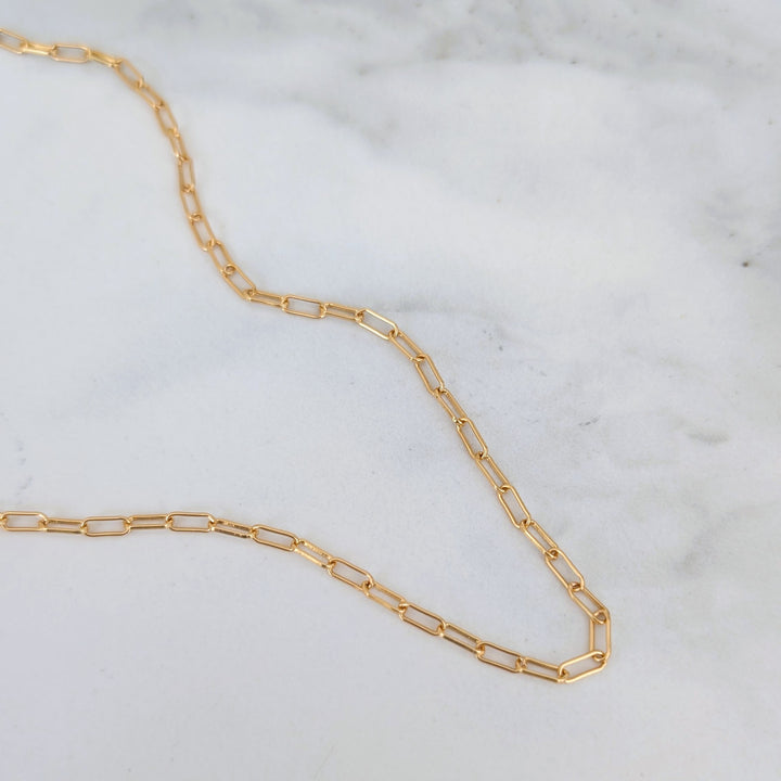 gold paperclip necklace