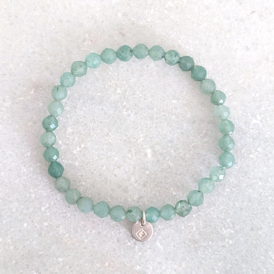 children's green aventurine gemstone bracelet