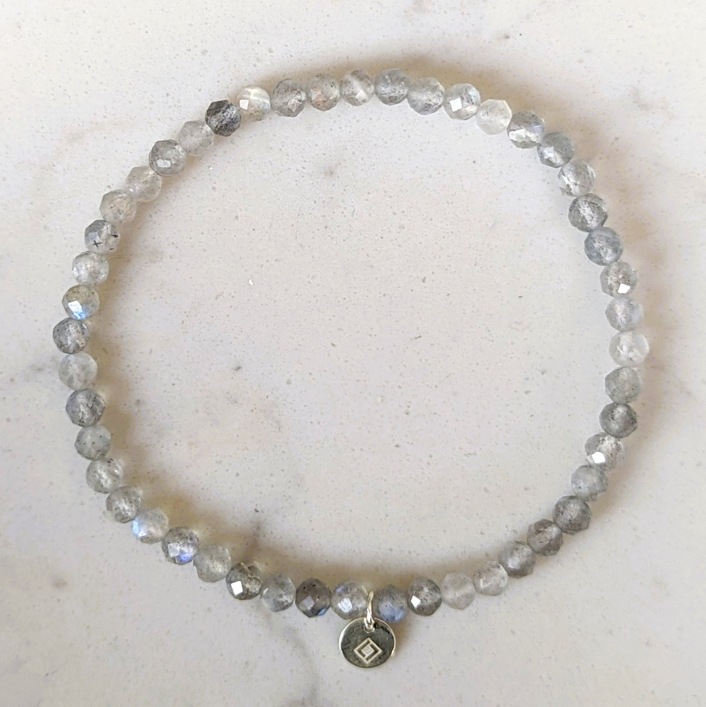 labradorite bead bracelet