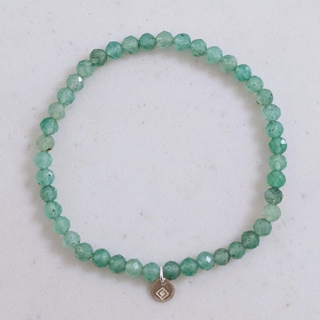 light green aventurine gemstone bracelet 