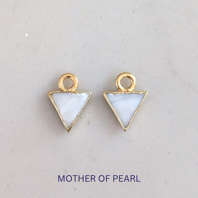 The Triangle Interchangeable Gemstone Earring Charms