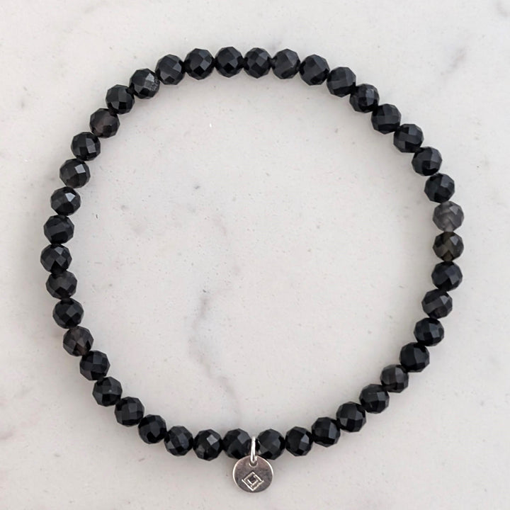 obsidian gemstone bracelet