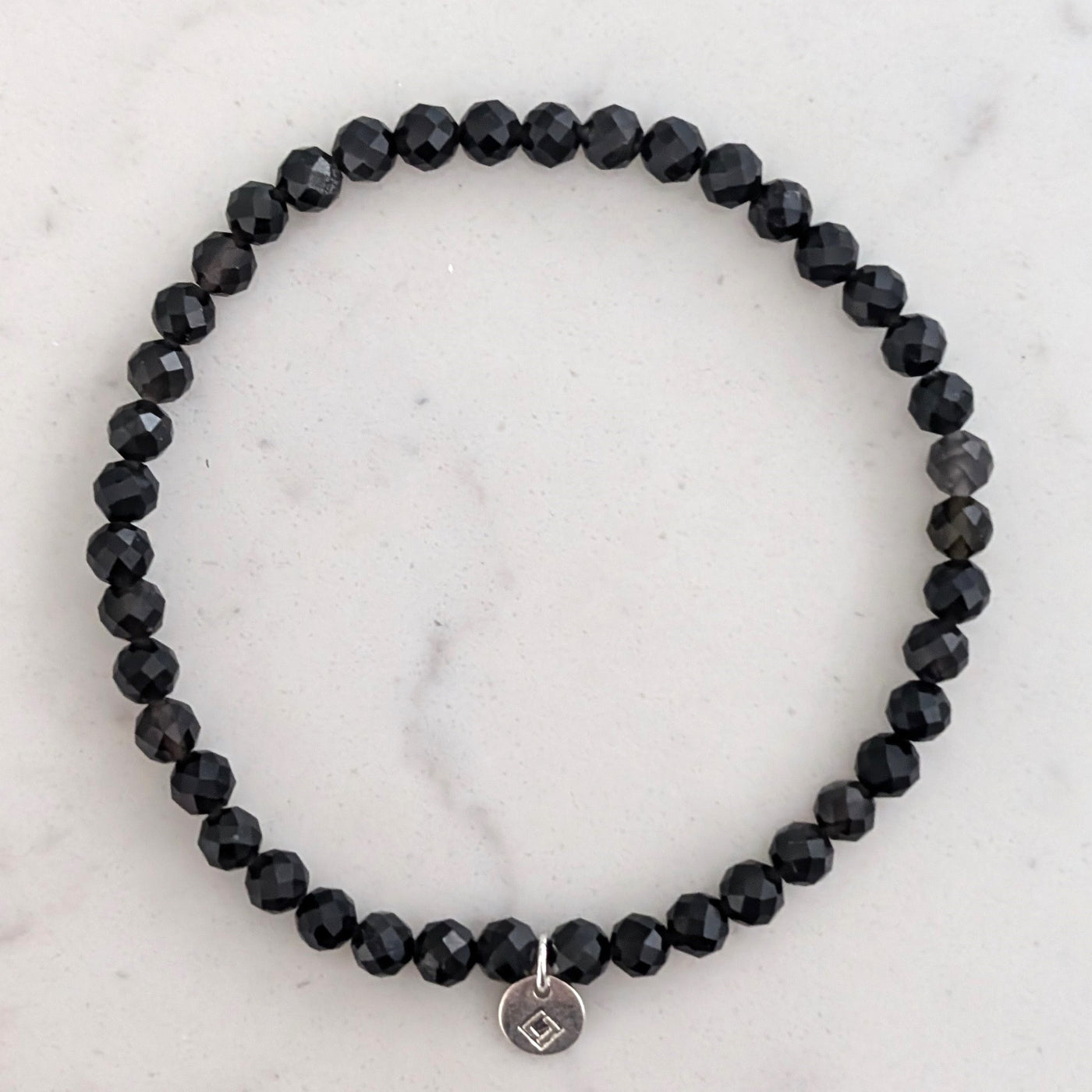 obsidian gemstone bracelet